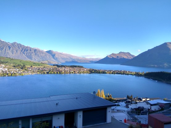 View from Josh's place over Lake Wakatipu in Queenstown