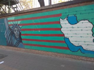 Street art outside the old American Embassy