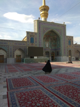 Inside the Imam Reza shrine